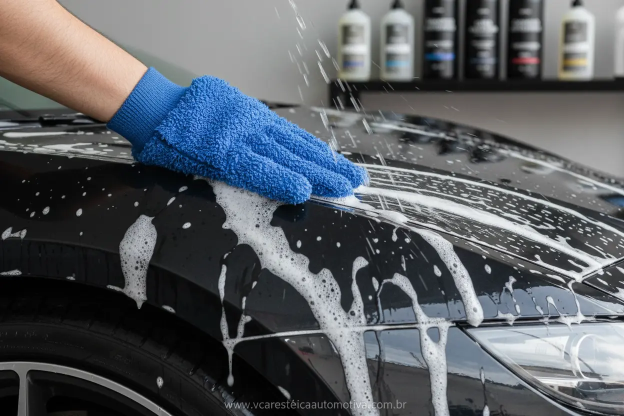 Técnicas de lavagem profissional automotiva